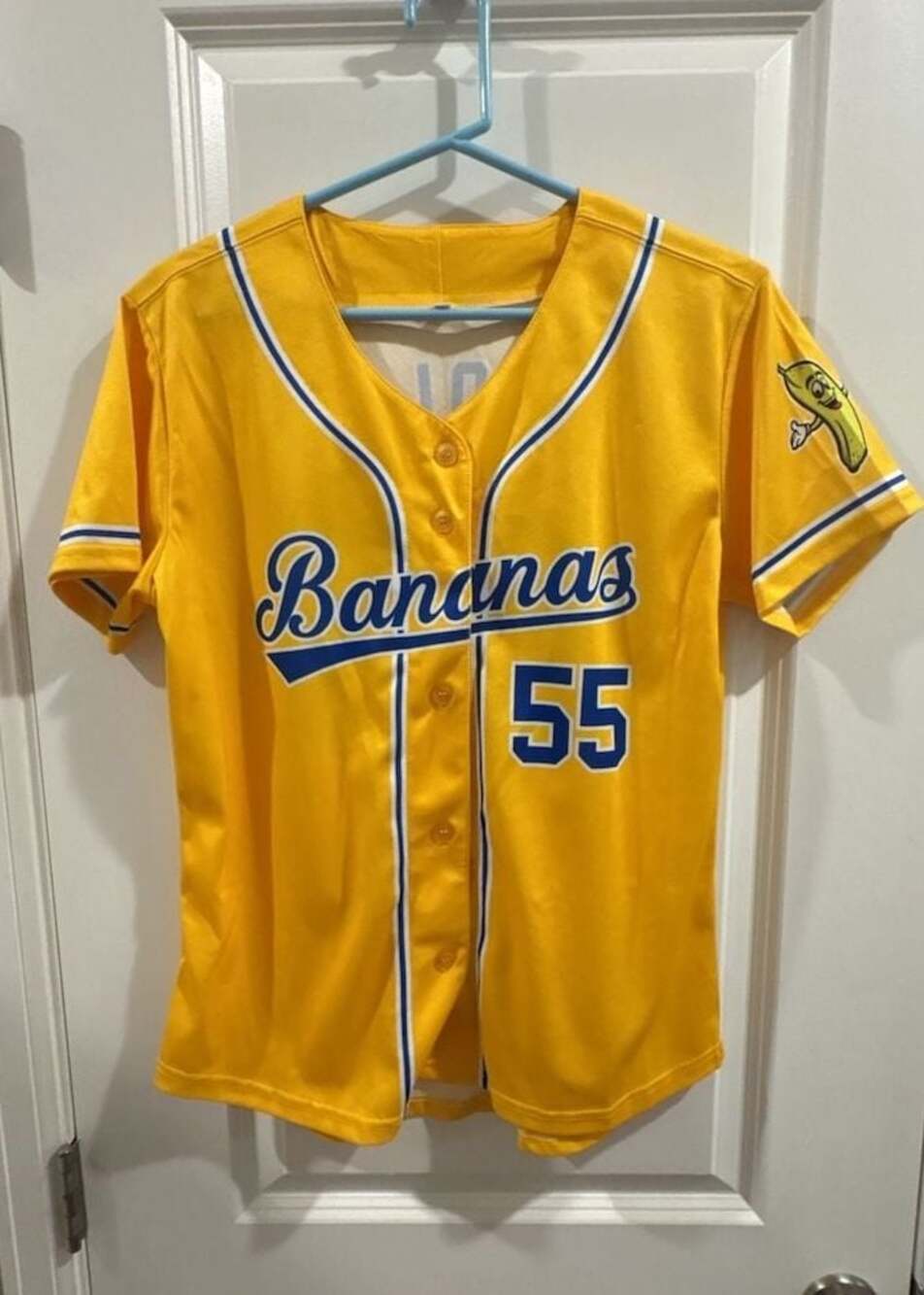 Savannah Bananas Tooley #55 Baseball Jersey